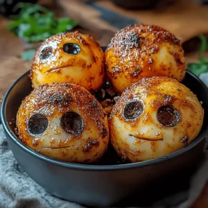 Spooky Skull Potatoes