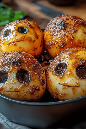 Spooky Skull Potatoes