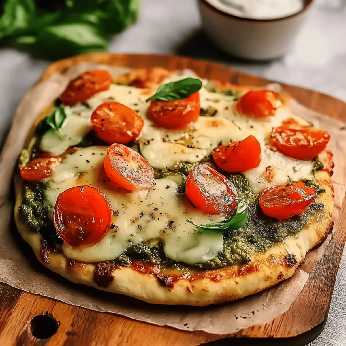 Pesto Chicken Flatbread