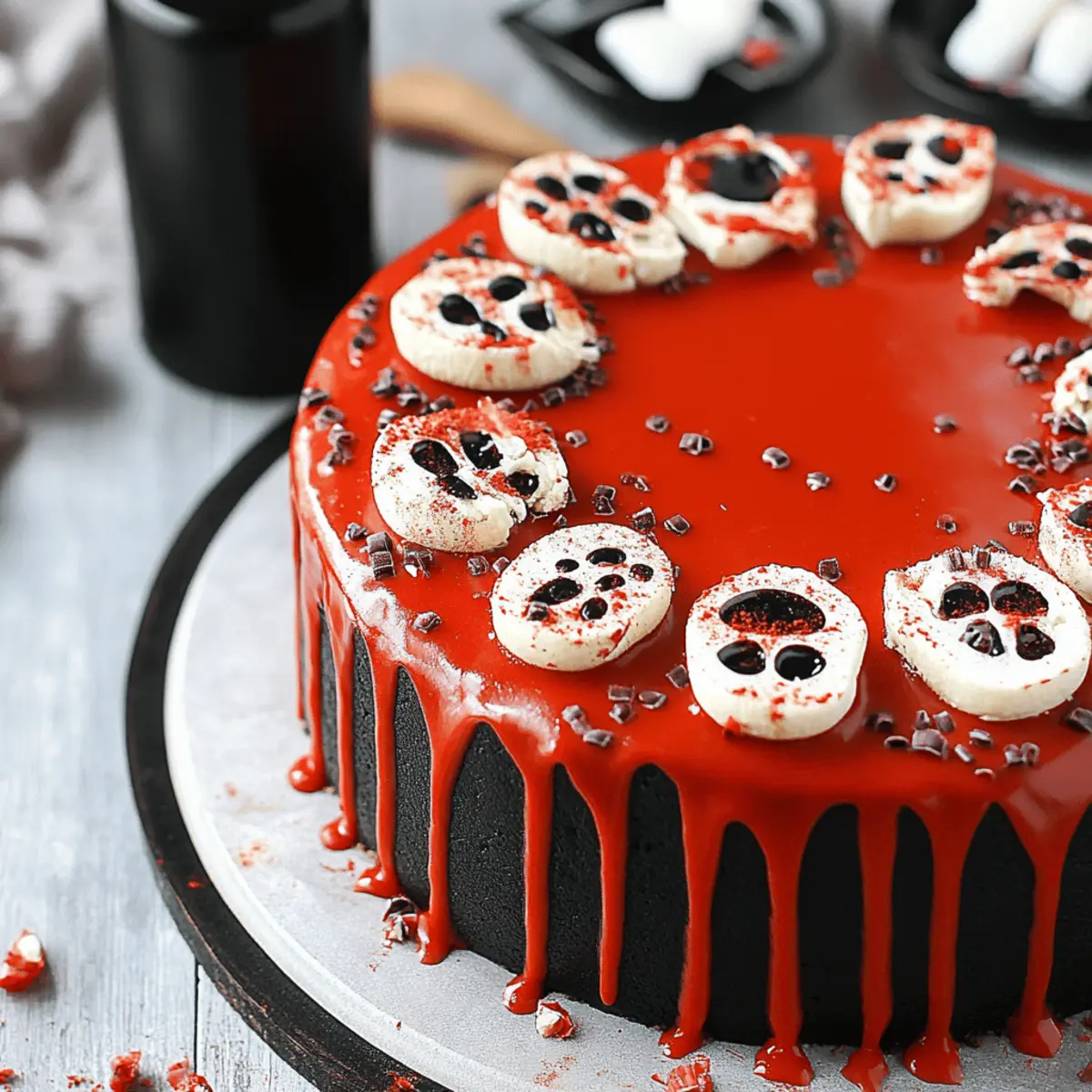 Spooky Halloween Marble Cake