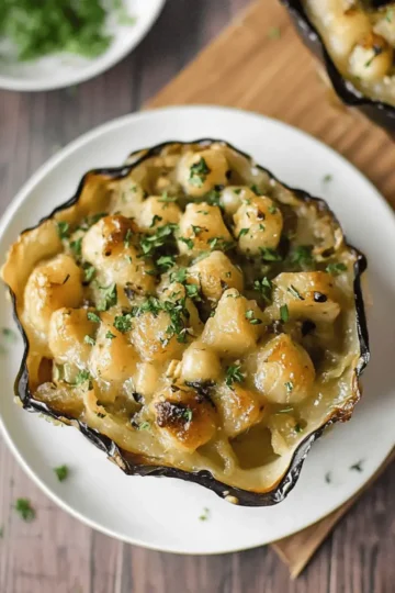 Curried Chickpea Stuffed Acorn Squash