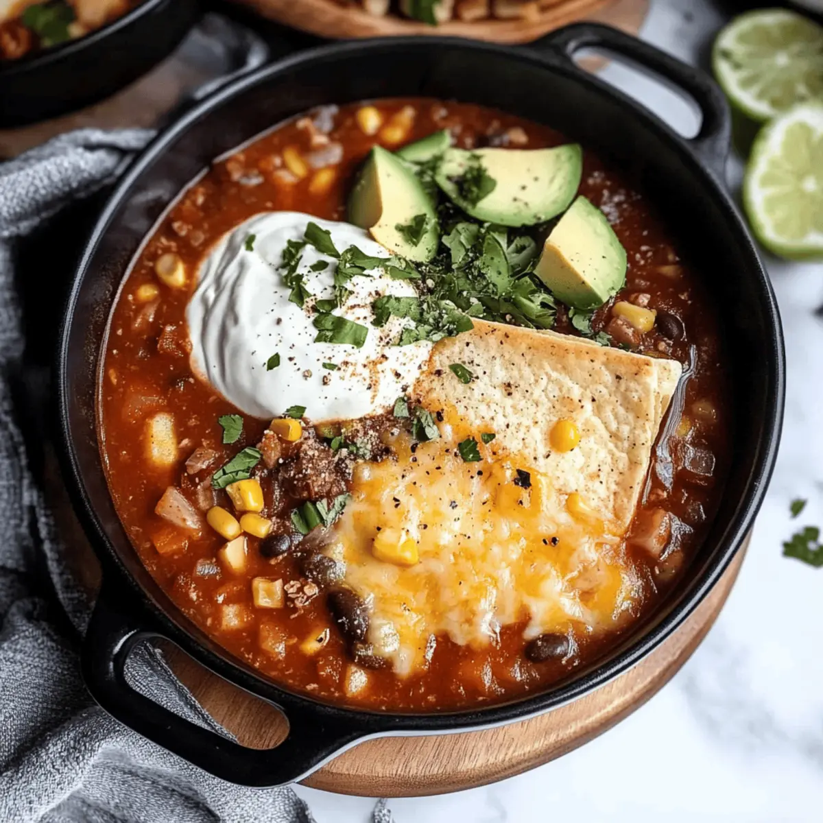 Beef Taco Soup