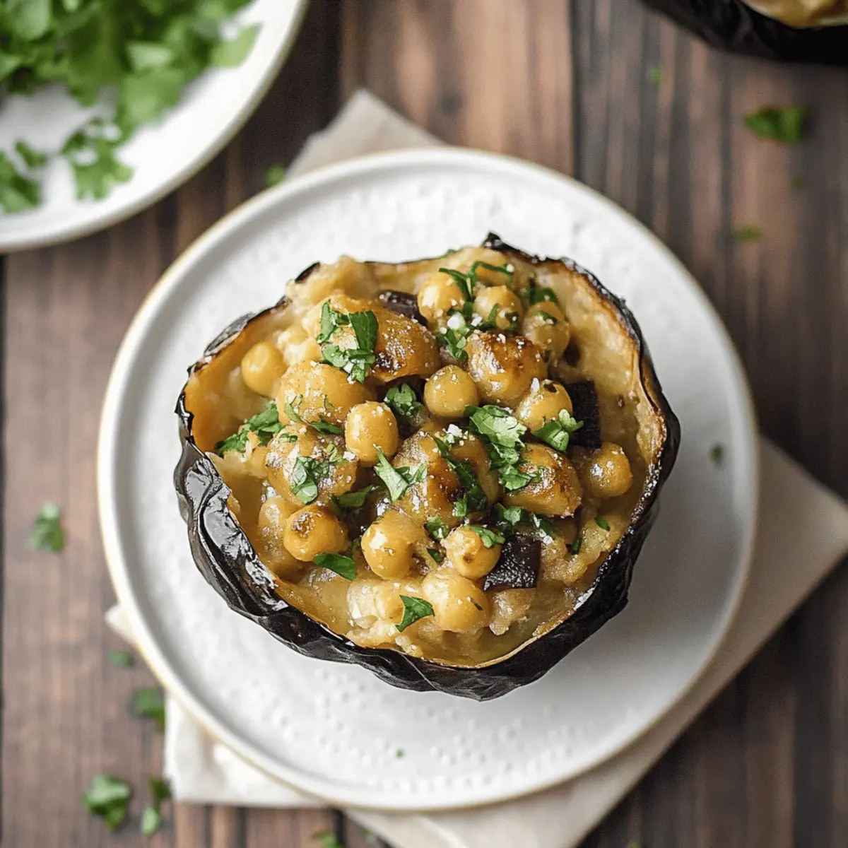 Curried Chickpea Stuffed Acorn Squash