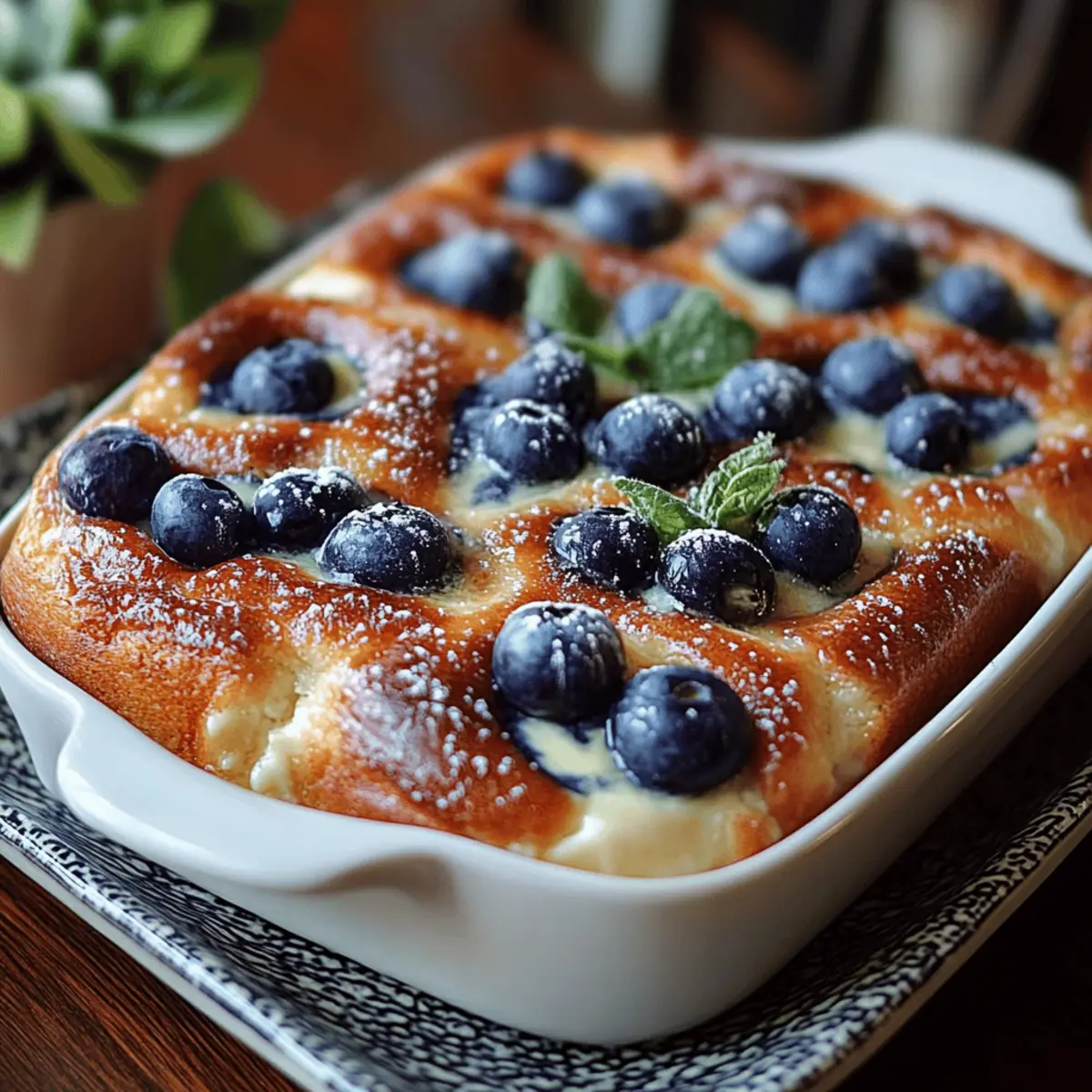 Blueberry Buttermilk Pancake Casserole