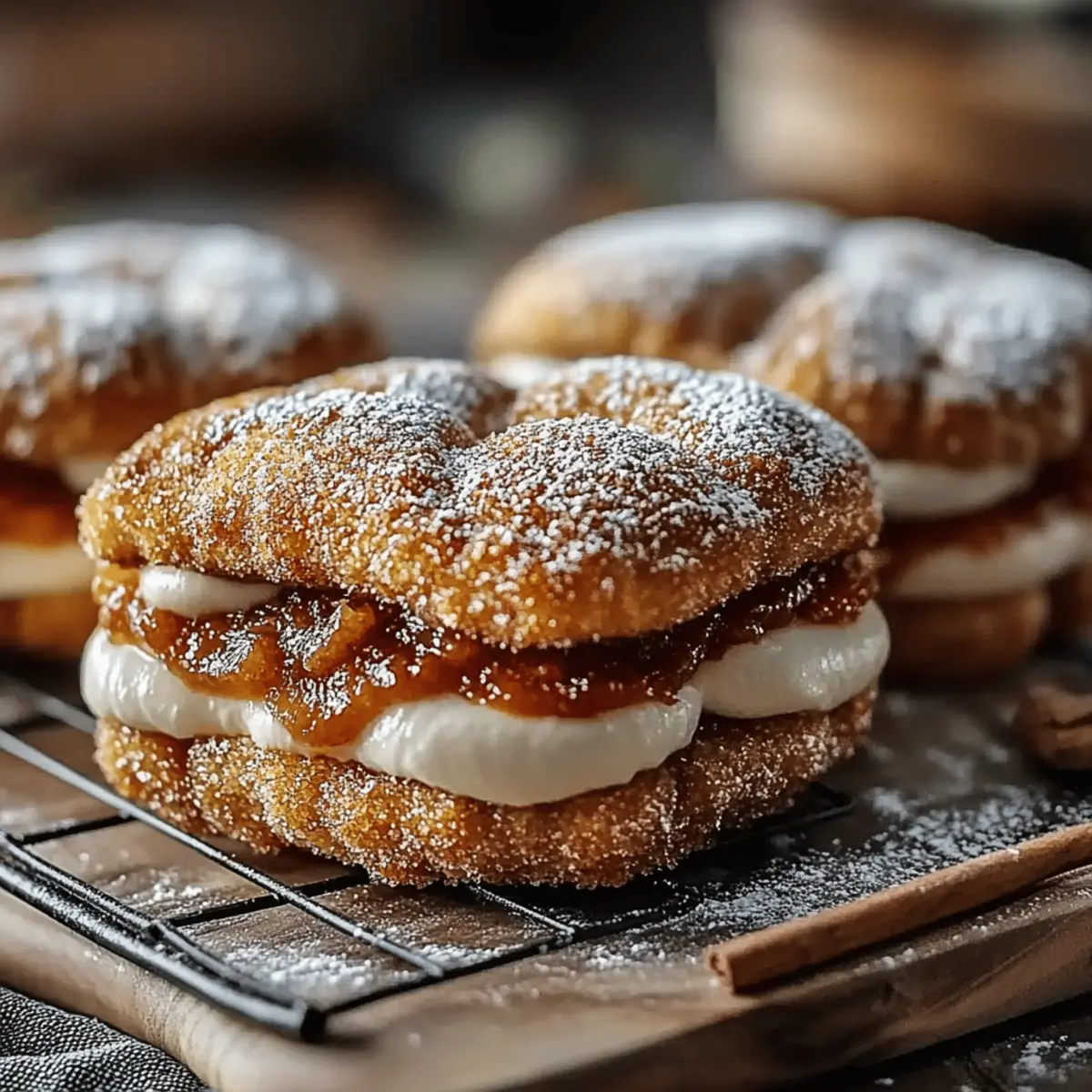 Apple Cider Whoopie Pie Cookies with Caramel