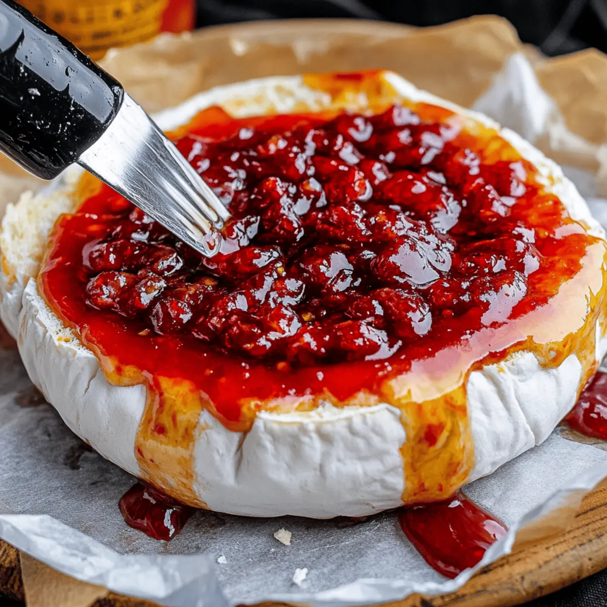 Halloween Bloody Baked Brie