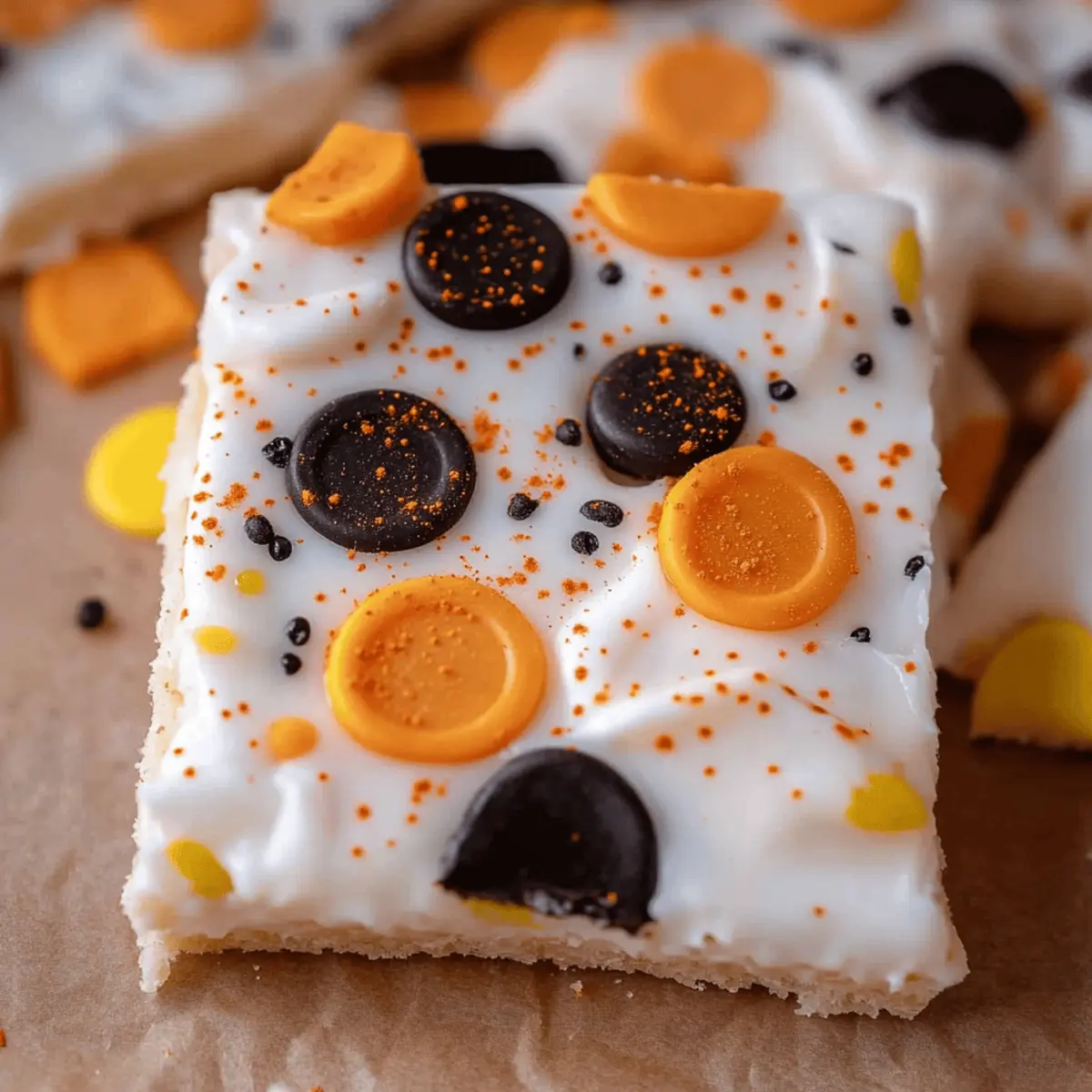 White Chocolate Halloween Oreo Bark