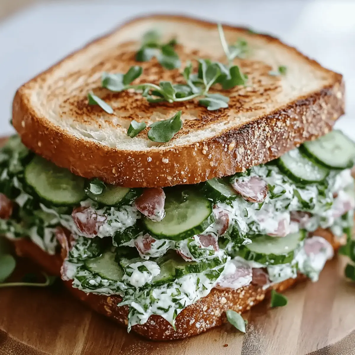 Cucumber Salad Sandwiches