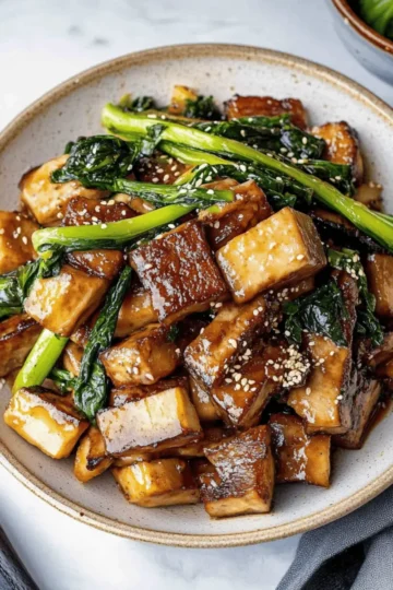 Tofu and Mushroom Stir Fry