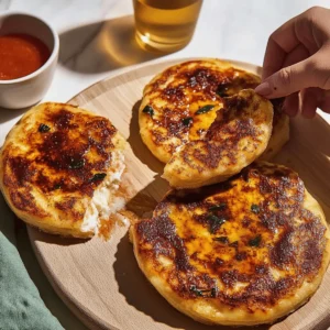 Chili Crisp Cottage Cheese Flatbreads