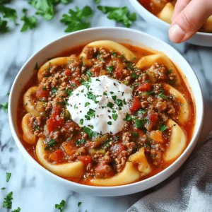 Slow Cooker Lasagna Soup