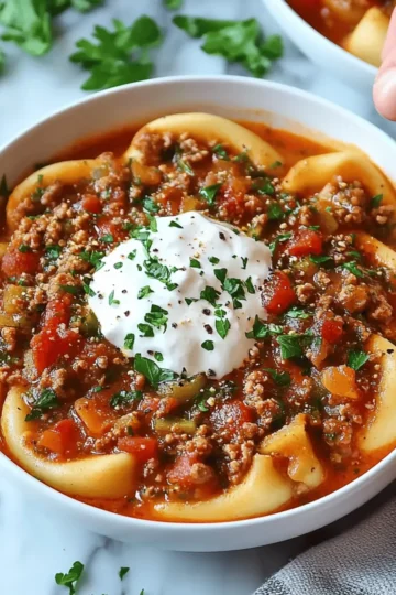 Slow Cooker Lasagna Soup