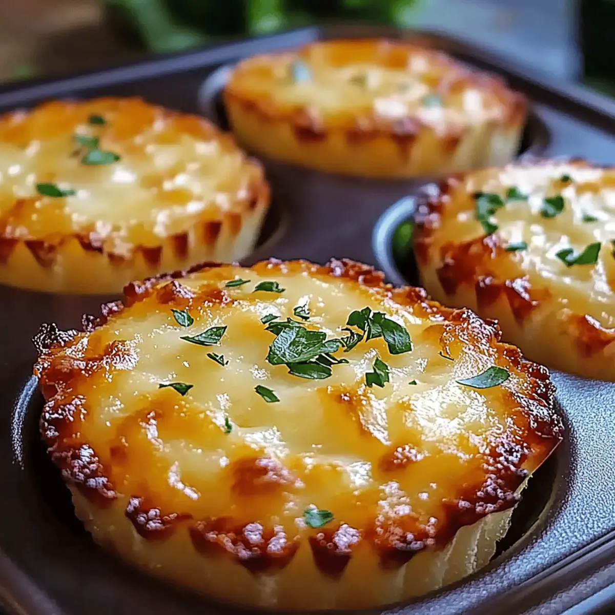 Cheesy Mashed Potato Muffins