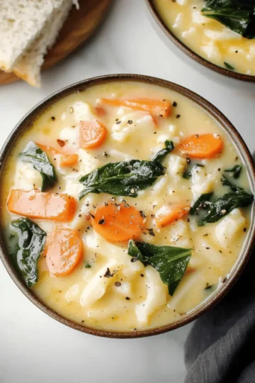 Creamy Turkey Orzo Soup