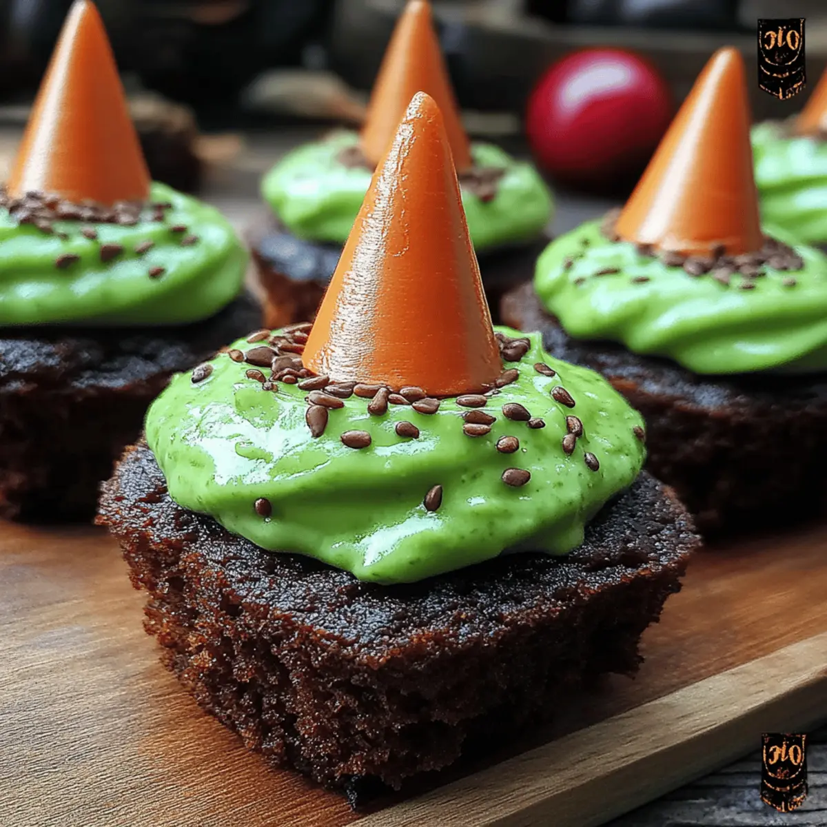 Wicked Witch Hat Brownies