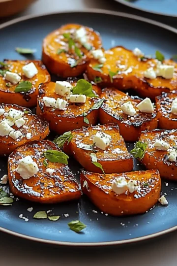 Honey Feta Sweet Potato Rounds