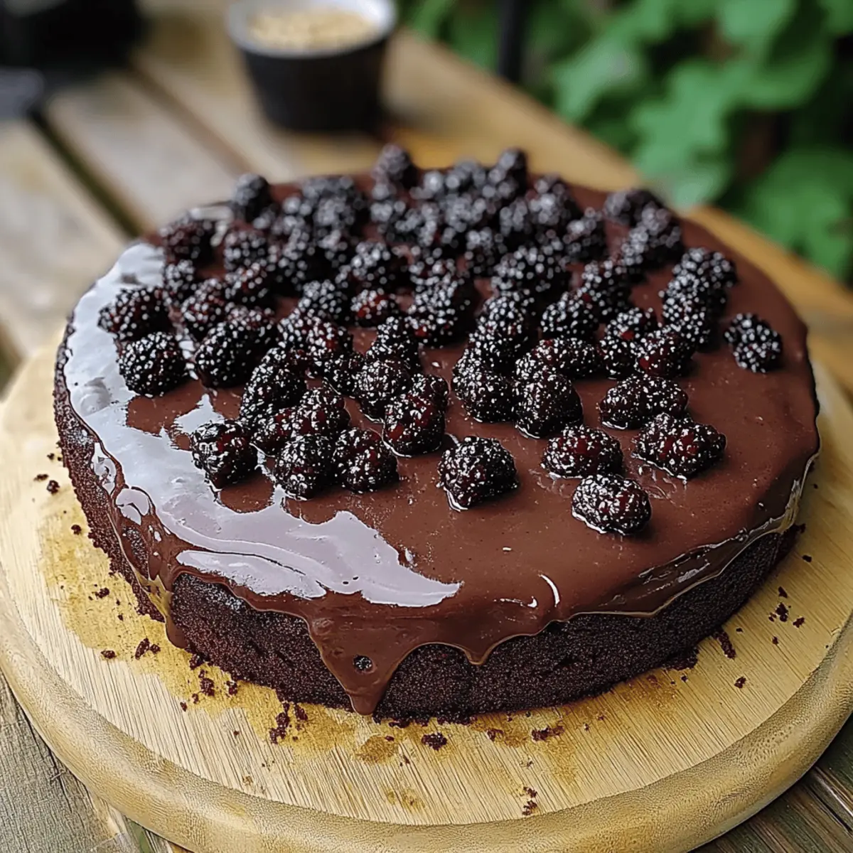 Blackberry Velvet Gothic Cake