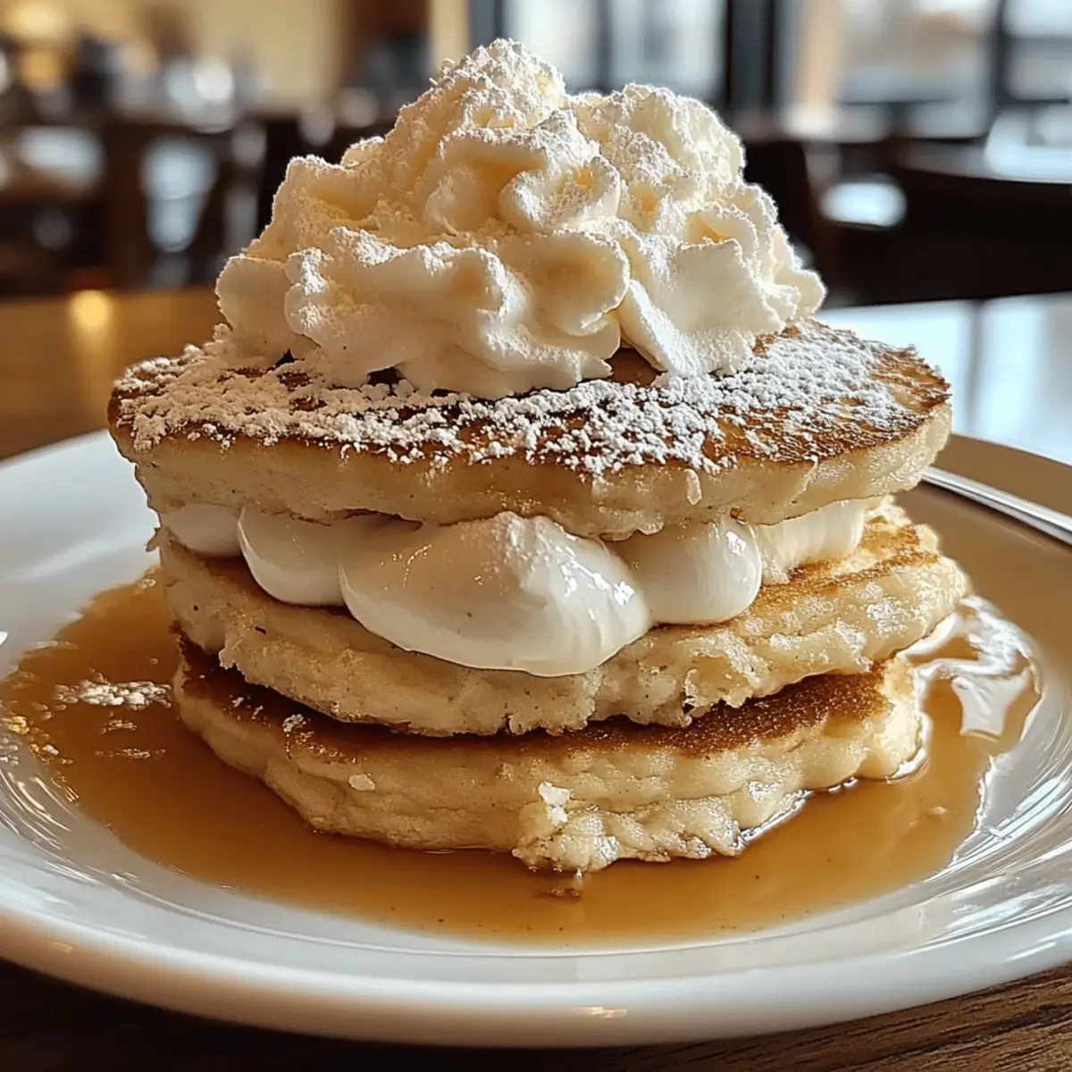 Sweet Coconut Cream Pancakes