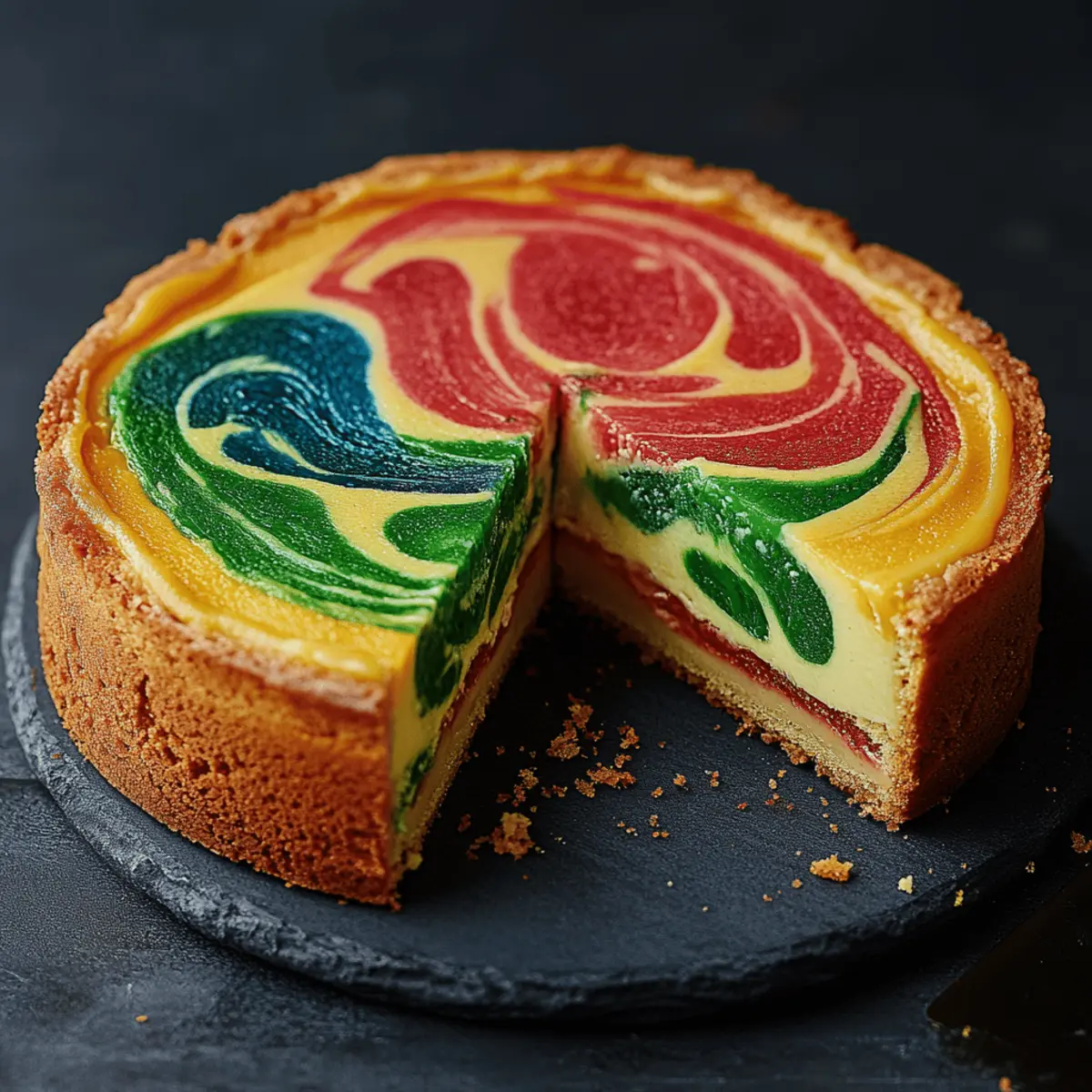 Hogwarts Houses Butterbeer Swirl Cheesecake