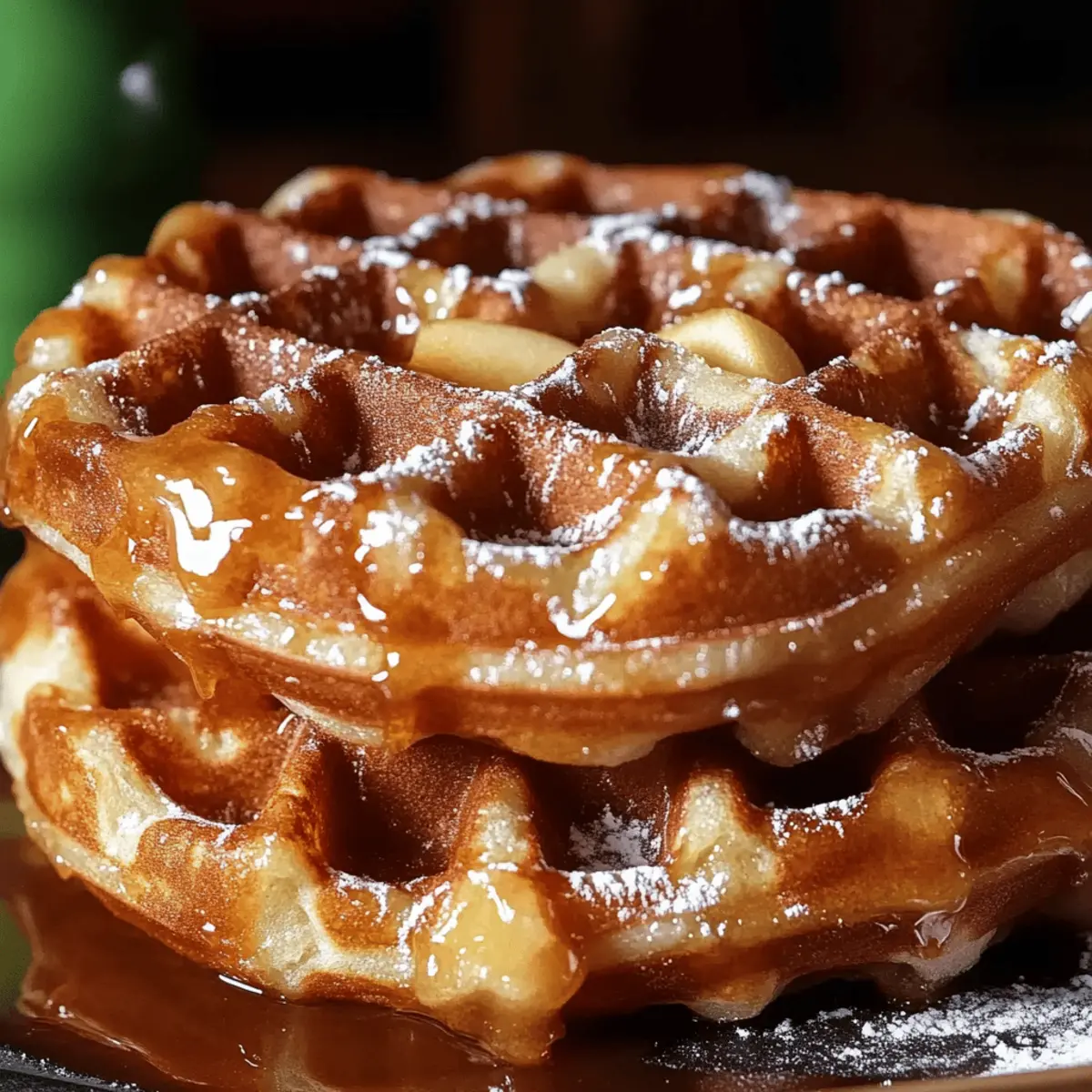 Apple Fritter Waffle Donuts