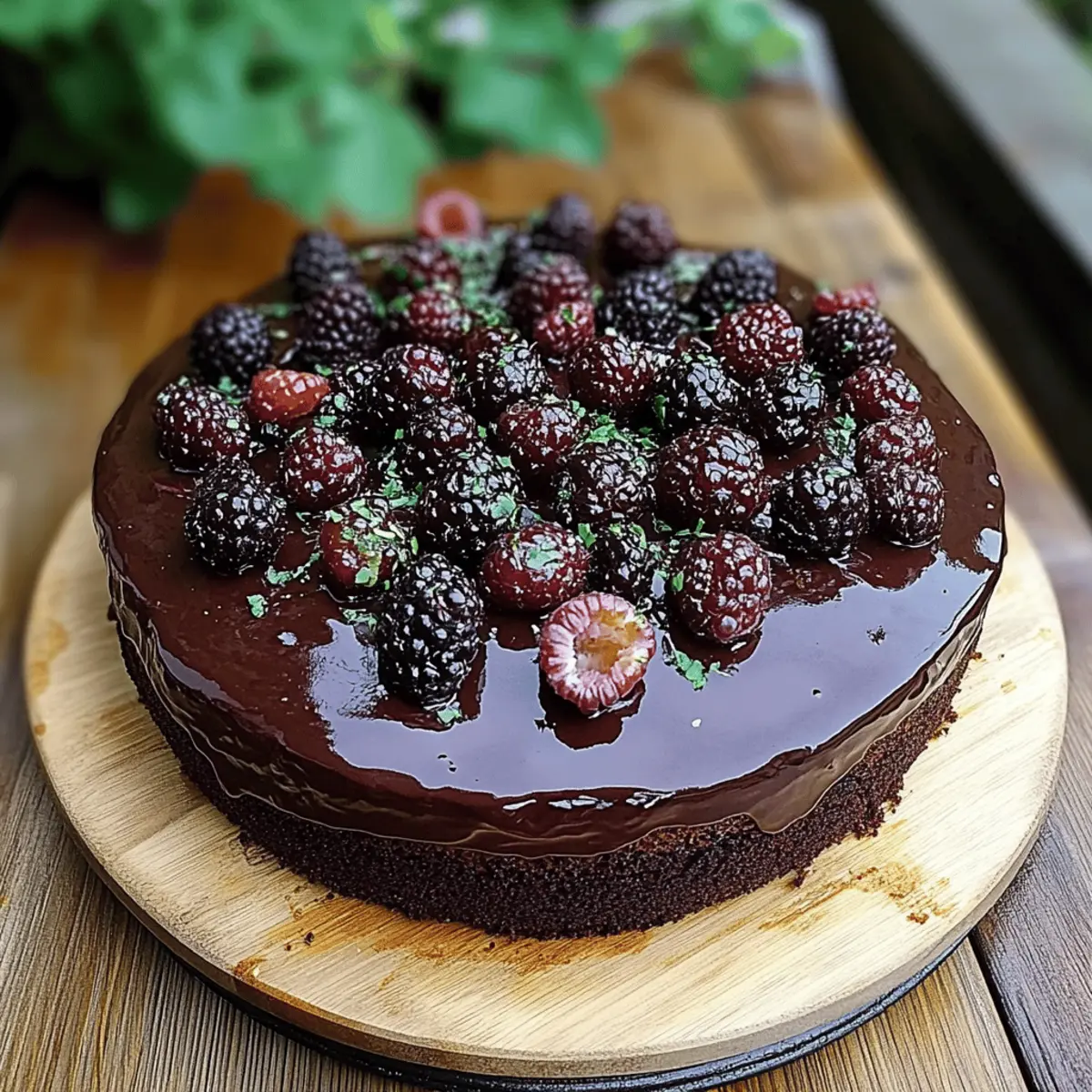 Blackberry Velvet Gothic Cake
