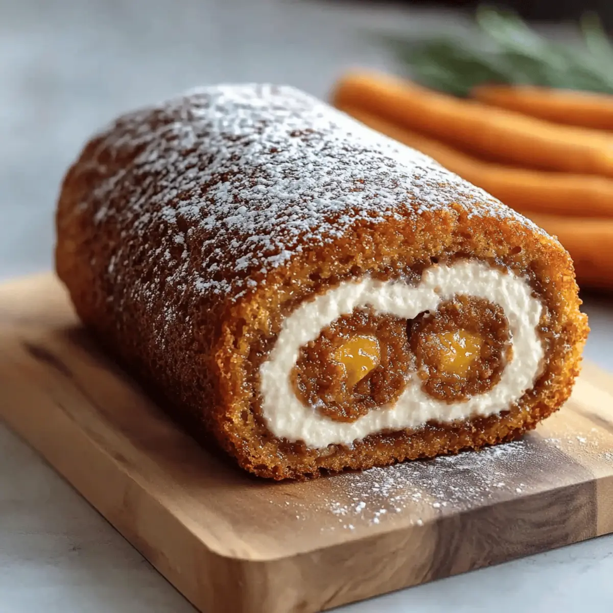 Fall Pumpkin Spice Roll Cake