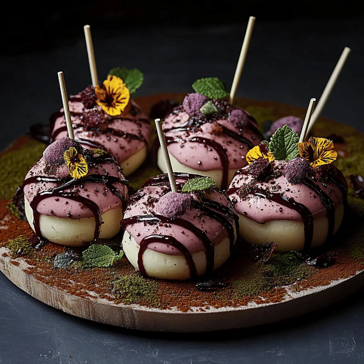 Forbidden Forest Blackberry Cheesecake Pops
