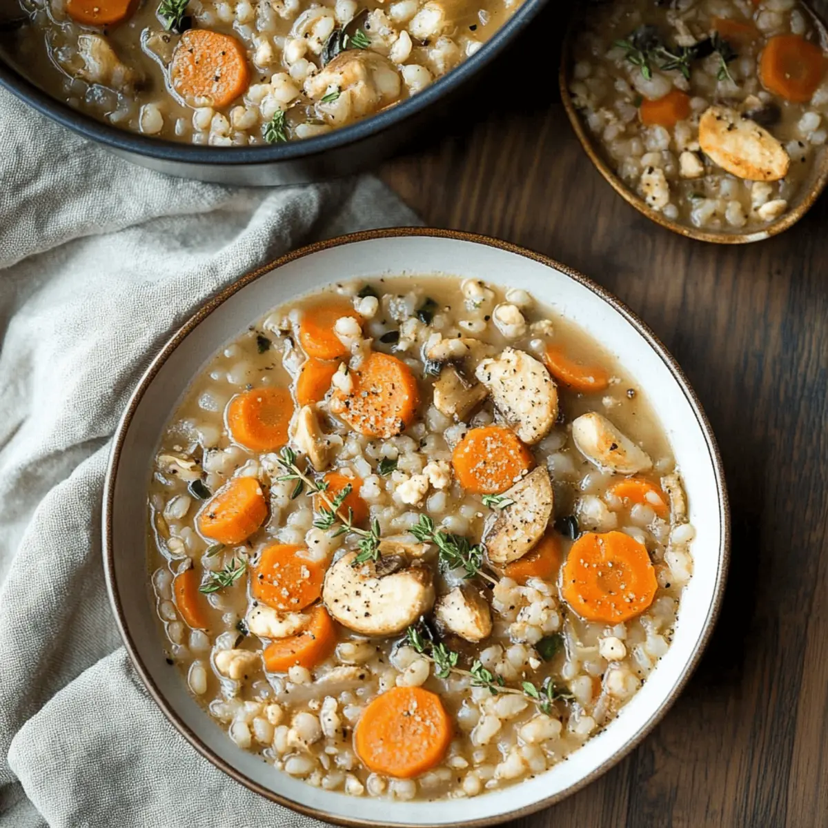 Vegetarian Mushroom Barley Soup