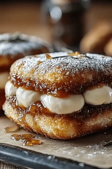 Apple Cider Whoopie Pie Cookies with Caramel