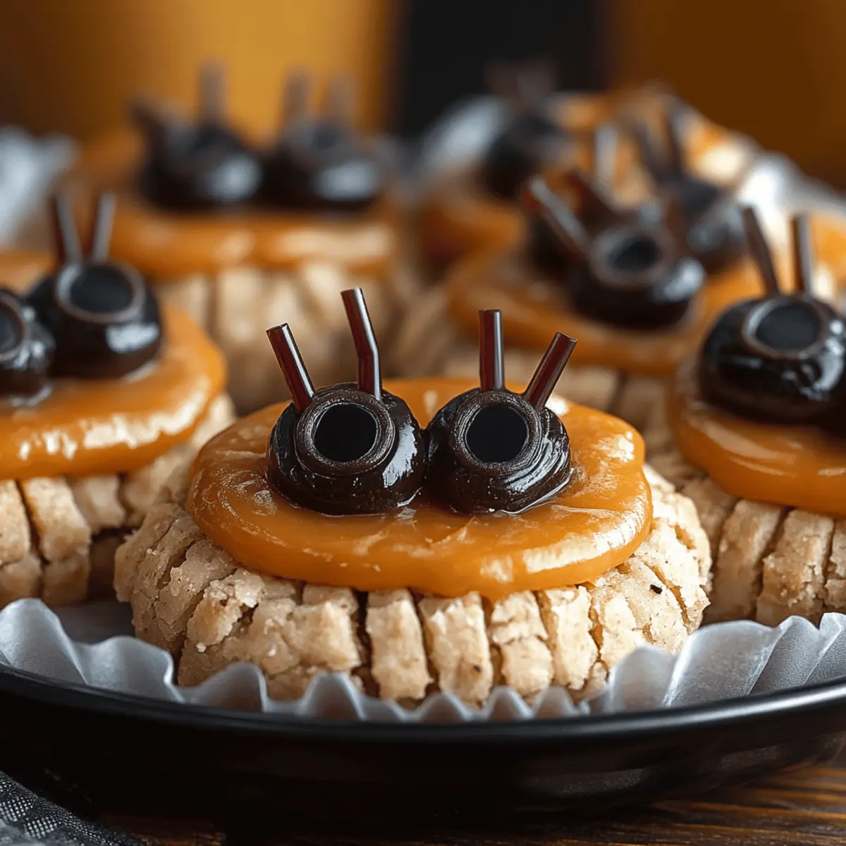 Peanut Butter Spider Cookies