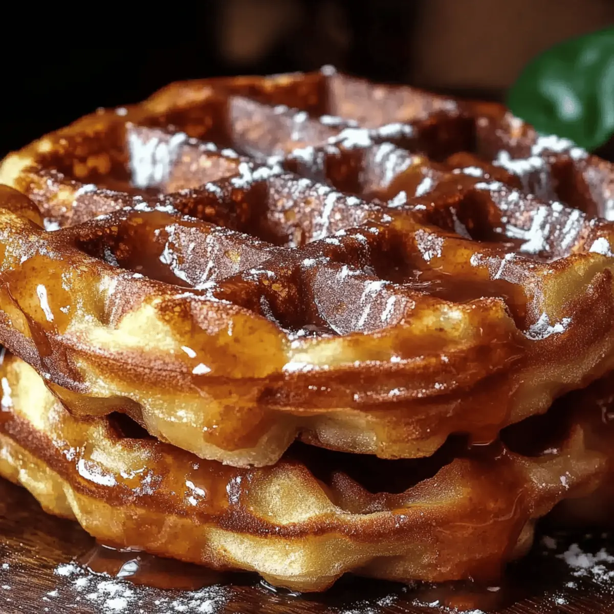 Apple Fritter Waffle Donuts