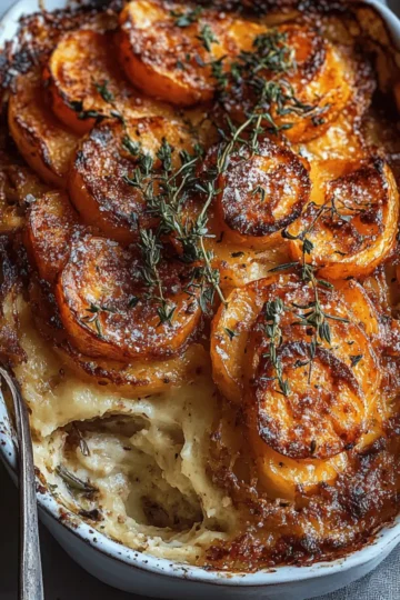 Cheesy Root Vegetable Gratin