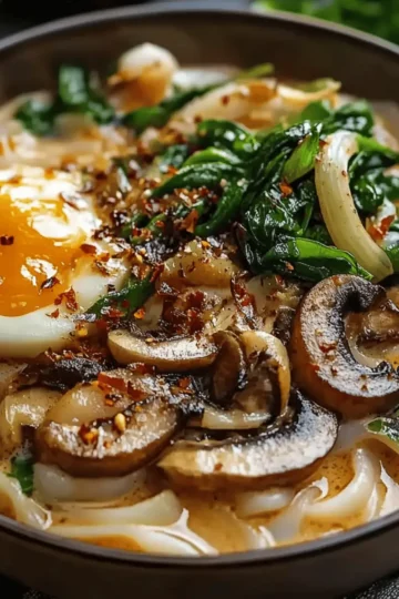 Creamy Miso Udon Soup