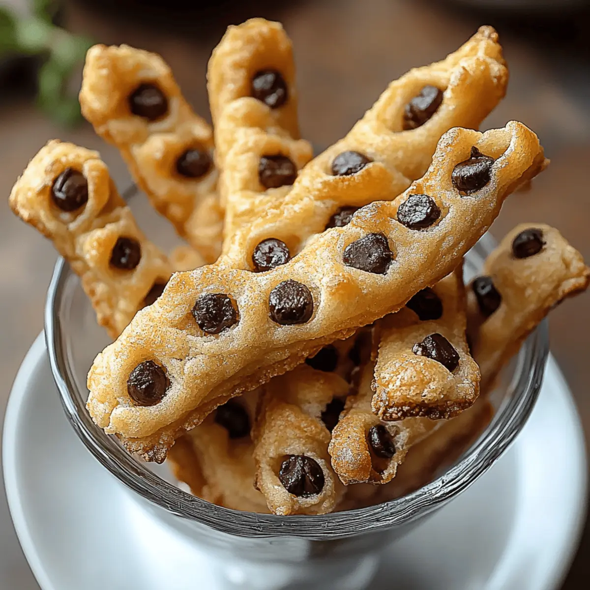 Chocolate Chip Cookie Dough Twists