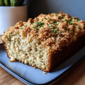 Cinnamon Streusel Topped Zucchini Bread