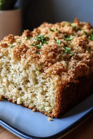 Cinnamon Streusel Topped Zucchini Bread