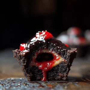 Bleeding Black Cupcakes