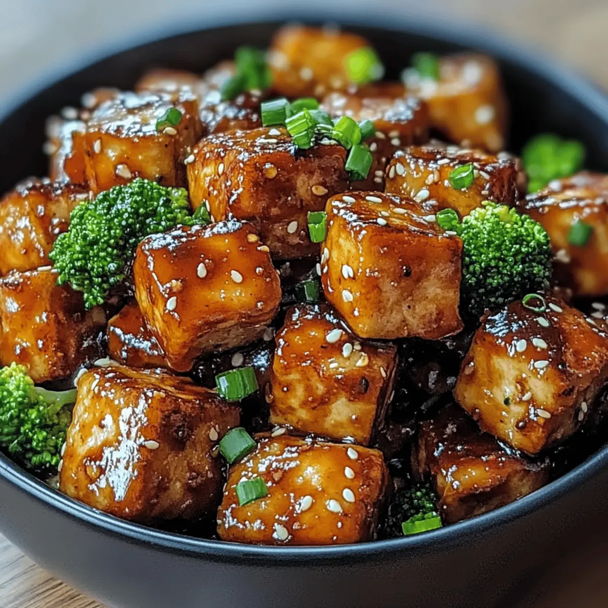 Crispy Honey Garlic Tofu