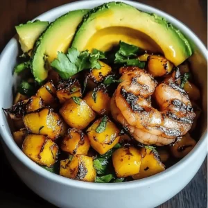 Shrimp Avocado Mango Bowls