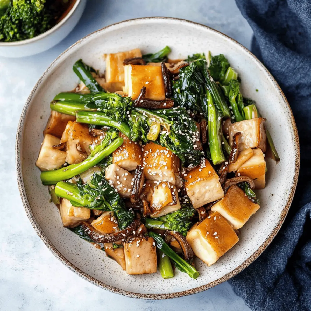 Tofu and Mushroom Stir Fry