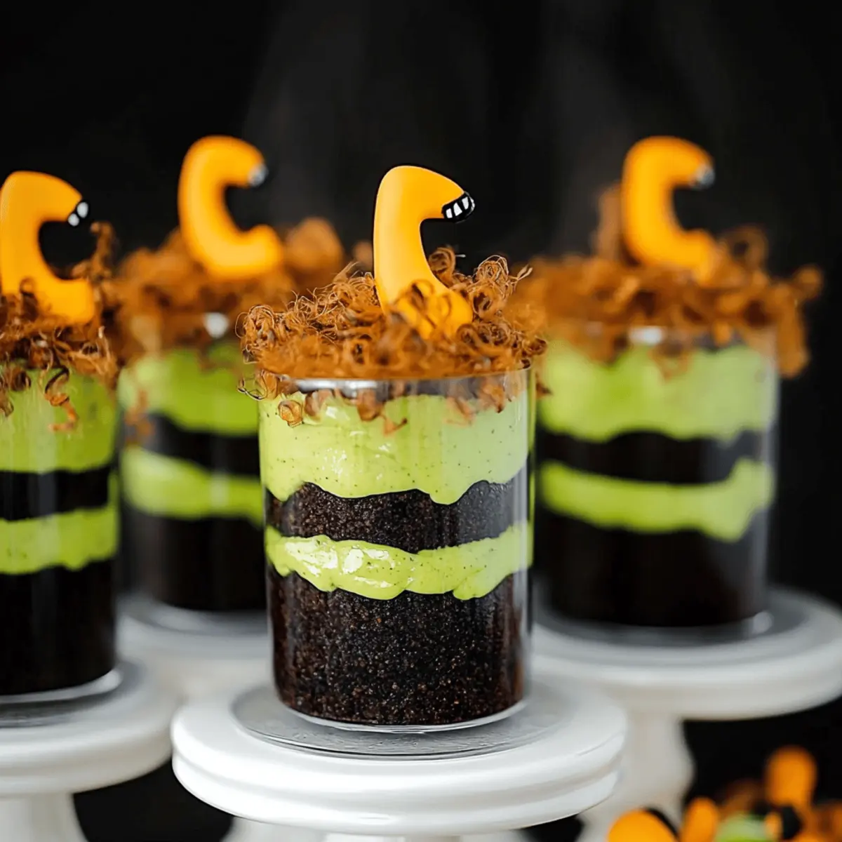 Witches' Brew Halloween Cake Jars