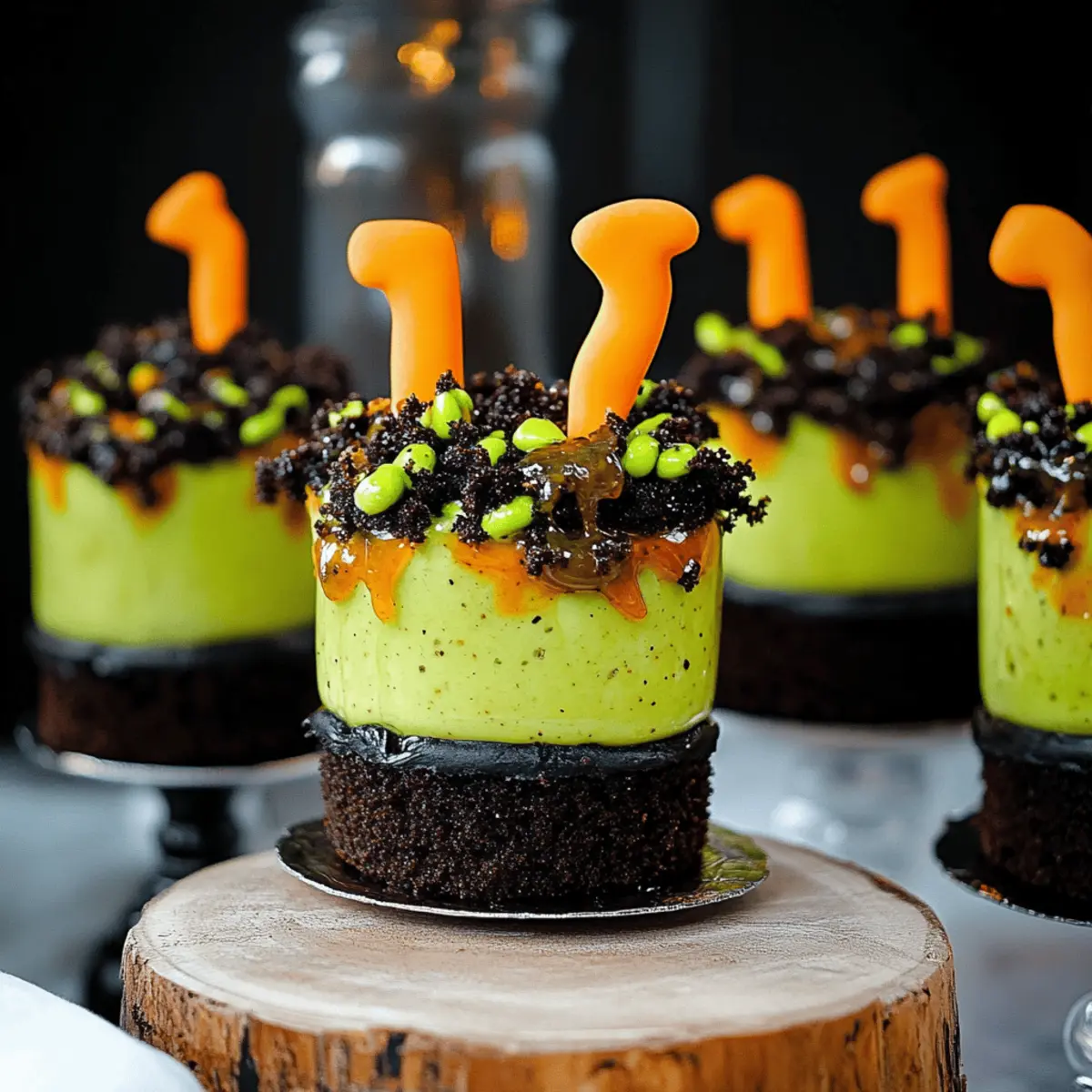 Witches' Brew Halloween Cake Jars