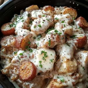 Crockpot Garlic Parmesan Chicken And Potatoes