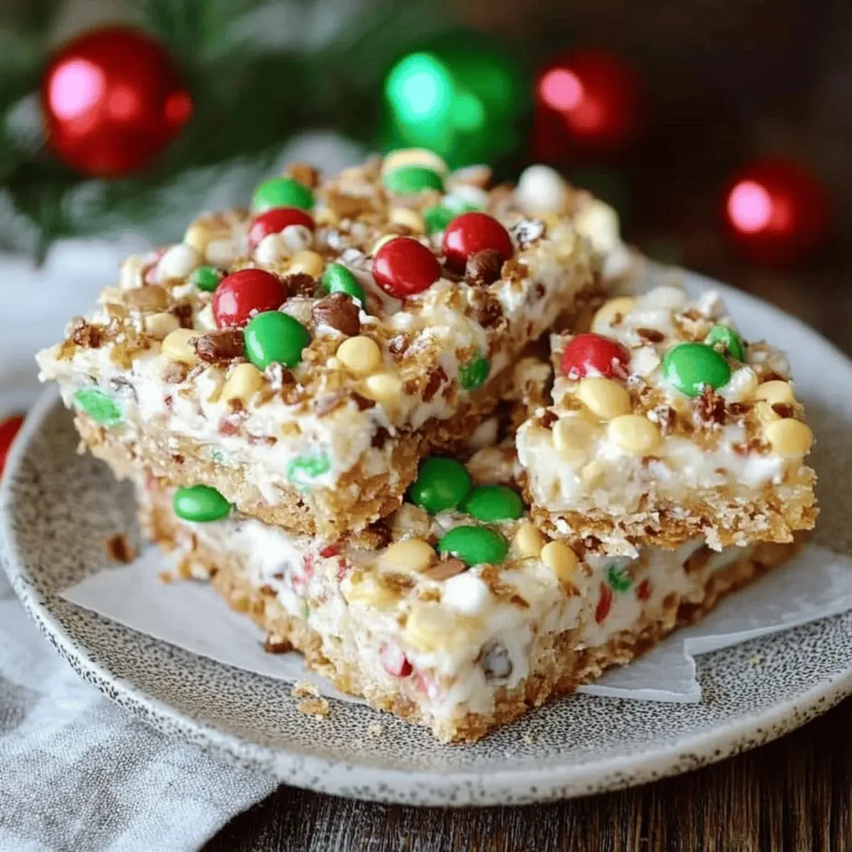 Marshmallow Pretzel Treats with M&M’s