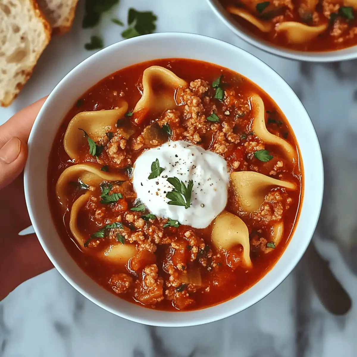 Slow Cooker Lasagna Soup