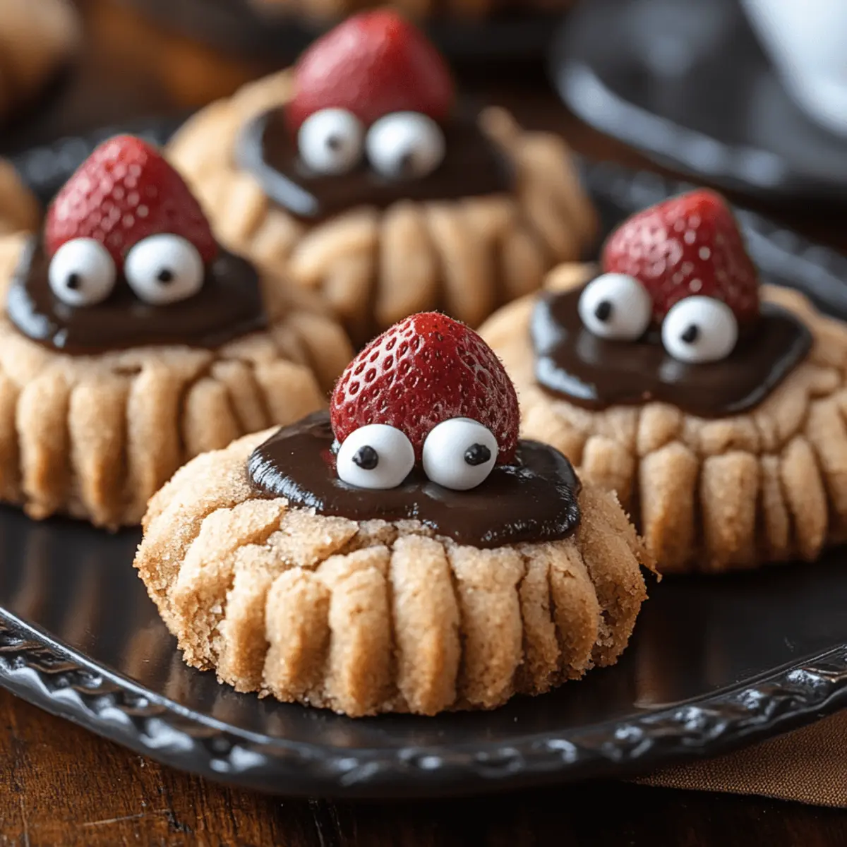 Peanut Butter Spider Cookies
