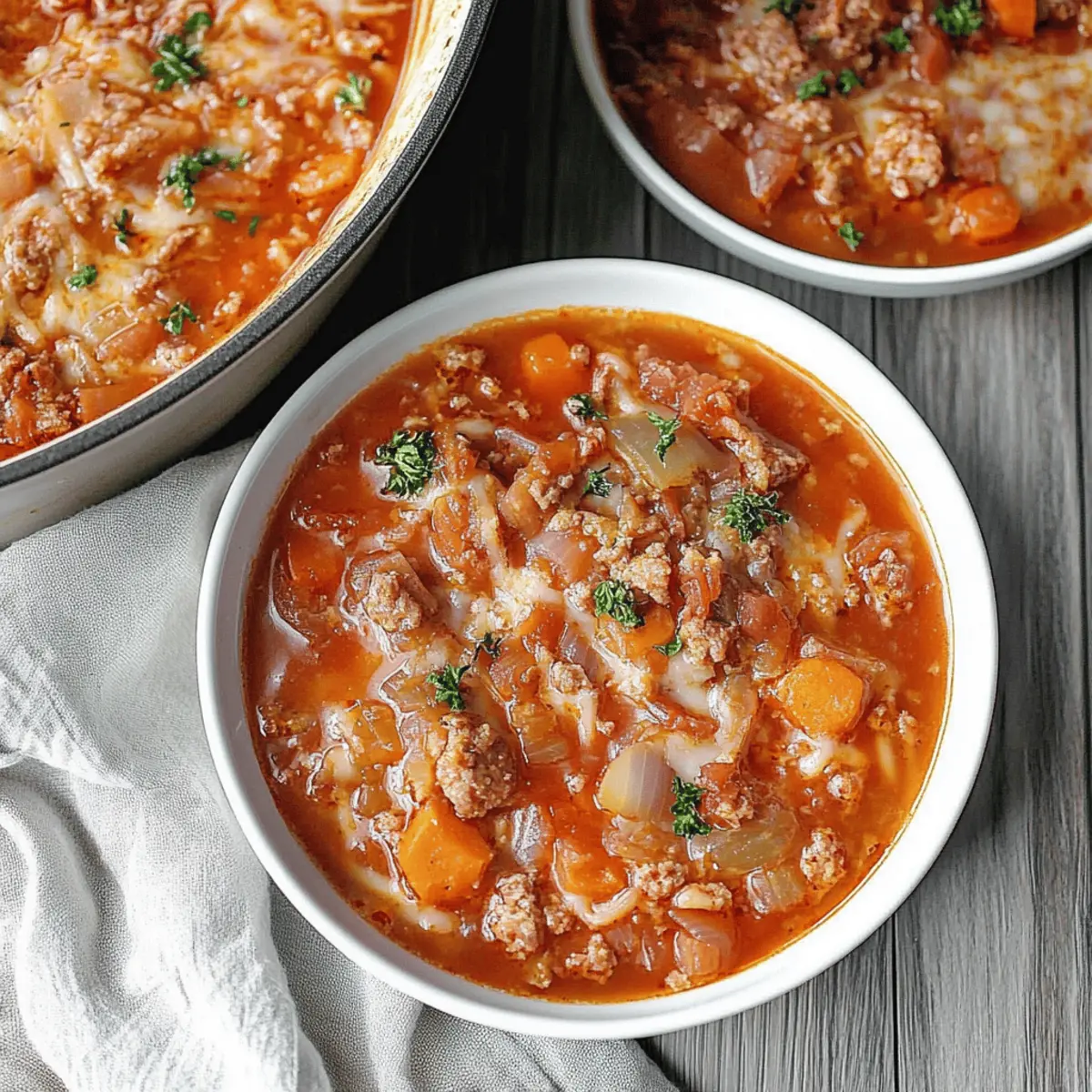 Beef Cabbage Barley Soup
