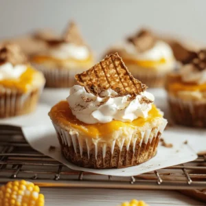 Mini Pumpkin S’mores Cheesecakes