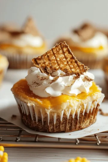 Mini Pumpkin S’mores Cheesecakes