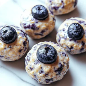Blueberry Cheesecake Protein Bites